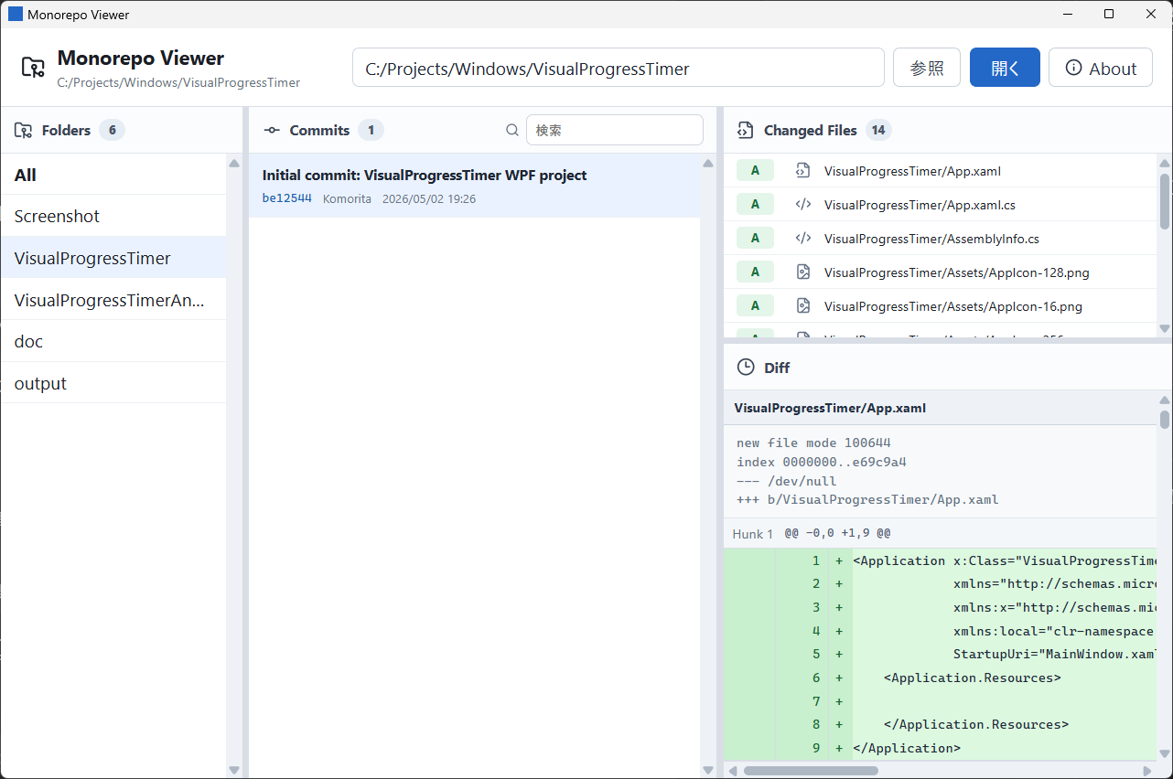 Monorepo Viewer Screenshot