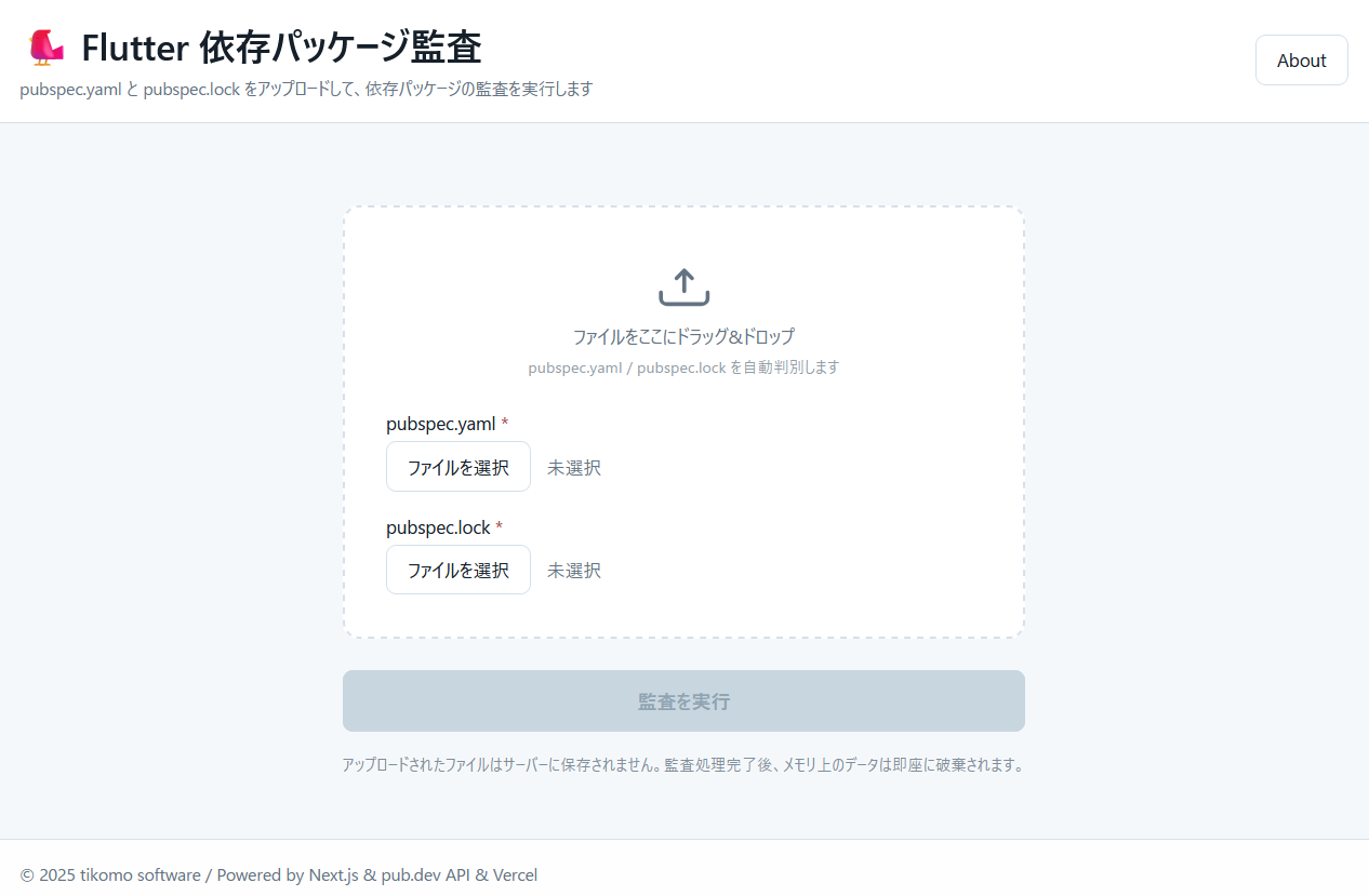 Flutter Dependency Audit Screenshot