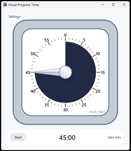 Visual Progress Timer のスクリーンショット